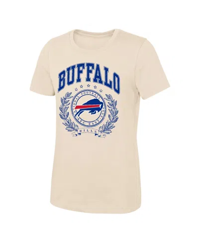 Outerstuff Kids' Girls' 4-16 Buffalo Bills Screen-printed Crewneck T-shirt In Neutral