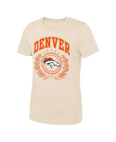 Outerstuff Kids' Girls' 4-16 Denver Broncos Graphic Regular-fit T-shirt In Neutral