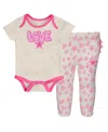 Outerstuff Baby Boys And Girls White Kansas City Chiefs All The Love 2 Piece Bodysuit And Pants Set In White