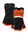 Outerstuff Girls Baby Boys And Girls Black Cincinnati Bengals Cheer Captain Jumper Dress In Black