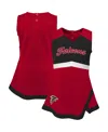 Outerstuff Girls Baby Boys And Girls Red Atlanta Falcons Cheer Captain Jumper Dress In Red