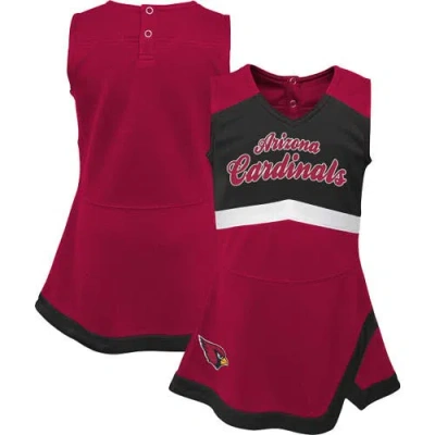 Outerstuff Babies'  Girls Infant Cardinal Arizona Cardinals Cheer Captain Jumper Dress In Red