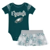 Outerstuff Girls Infant  Philadelphia Eagles My Team Rocks Bodysuit And Skirt Set In Multi