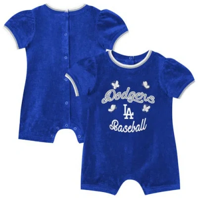 Outerstuff Kids' Girls Infant  Royal Los Angeles Dodgers Wind-up Coverall In Blue