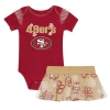 Outerstuff Girls Infant  San Francisco 49ers My Team Rocks Bodysuit And Skirt Set In Red