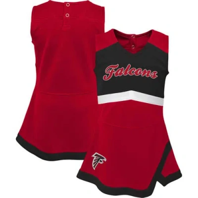 Outerstuff Babies'  Girls Infant Red Atlanta Falcons Cheer Captain Jumper Dress