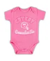 Outerstuff Girls Newborn And Infant Pink Washington Commanders Cutest Fan Bodysuit In Pink