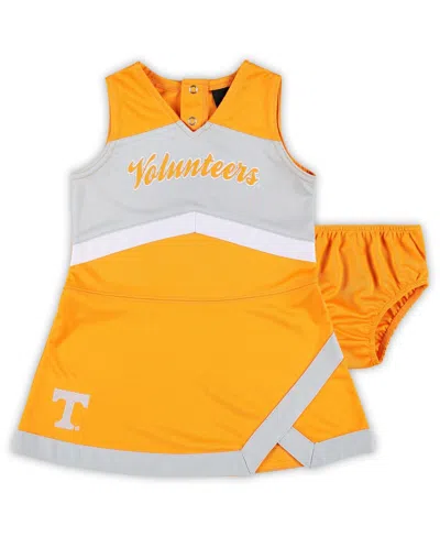 Outerstuff Babies' Girls Toddler 2-piece Tennessee Orange Tennessee Volunteers Cheer Captain Dress Bloomers Set
