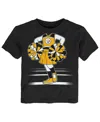Outerstuff Girls Toddler Black Pittsburgh Steelers Game Fit T-shirt In Black
