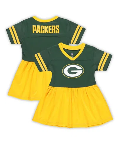 Outerstuff Babies' Girls Toddler Green Green Bay Packers Stadium Lights Fashion Jersey Dress