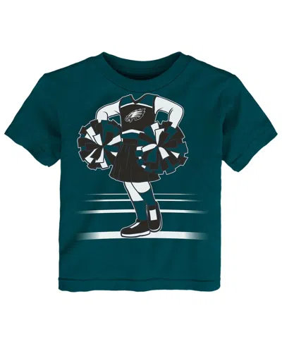 Outerstuff Babies' Girls Toddler Midnight Green Philadelphia Eagles Game Fit T-shirt