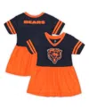Outerstuff Girls Toddler Navy Chicago Bears Stadium Lights Fashion Jersey Dress In Blue