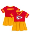 Outerstuff Girls Toddler Red Kansas City Chiefs Stadium Lights Fashion Jersey Dress In Red
