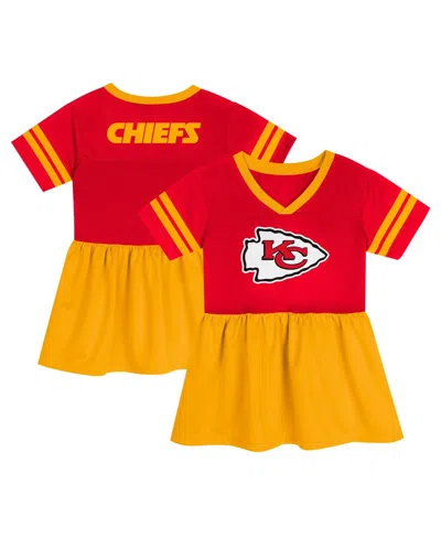 Outerstuff Babies' Girls Toddler Red Kansas City Chiefs Stadium Lights Fashion Jersey Dress
