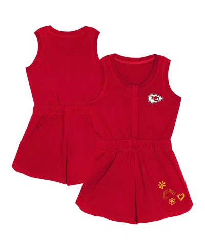 Outerstuff Babies' Girls Toddler Red Kansas City Chiefs Super Girl Romper
