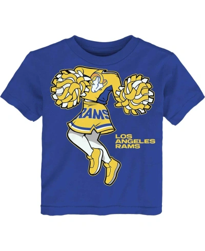 Outerstuff Babies' Girls Toddler Royal Los Angeles Rams Cheerleader T-shirt