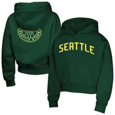 Outerstuff Kids'  Girls Youth  Green Seattle Storm Closer Pullover Hoodie