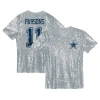 Outerstuff Girls Youth Micah Parsons Silver Dallas Cowboys Sequin V-neck Fashion Jersey In Gray
