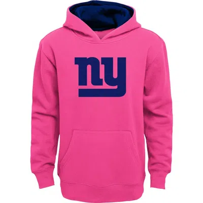 Outerstuff Kids'  Girls Youth Pink New York Giants Prime Hoodie