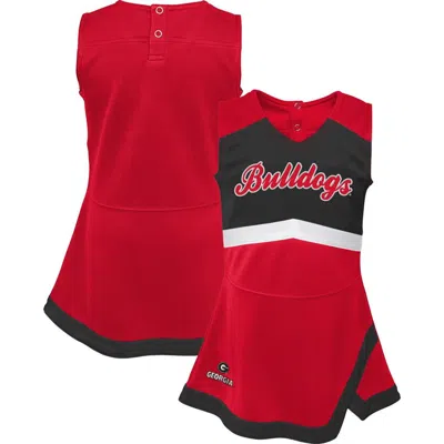 Outerstuff Kids'  Girls Youth Red Georgia Bulldogs Cheer Captain Jumper Dress