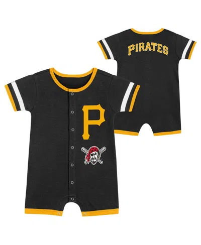 Outerstuff Babies' Infant 2-piece Black Pittsburgh Pirates Double Hit Coverall Set