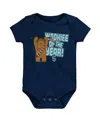 Outerstuff Infant Boys And Girls Deep Sea Blue Seattle Kraken Star Wars Wookie Of The Year Bodysuit In Deep Sea Blue