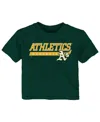 Outerstuff Toddler Boys And Girls Green Oakland Athletics Take The Lead T-shirt In Green