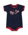 Outerstuff Infant Navy Boston Red Sox Power Hitter Romper In Navy