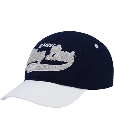 Outerstuff Babies' Infant Boys And Girls Navy, White Penn State Nittany Lions Old School Slouch Flex Hat In Navy,white