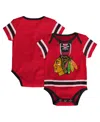 Outerstuff Infant Boys And Girls Red Chicago Blackhawks Hockey Jersey Bodysuit In Red