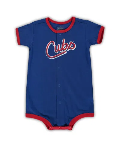 OUTERSTUFF INFANT BOYS AND GIRLS ROYAL CHICAGO CUBS POWER HITTER ROMPER