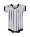 Outerstuff Infant Boys And Girls White Chicago White Sox Pinstripe Power Hitter Coverall In White