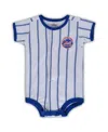 Outerstuff Newborn Boys And Girls White, Royal New York Mets Power Hitter Short Sleeve Bodysuit In White