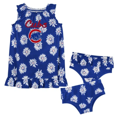 Outerstuff Babies' Infant Fanatics Branded Royal Chicago Cubs Hop Skip Diaper Cover Set