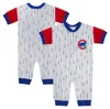 OUTERSTUFF INFANT FANATICS BRANDED WHITE CHICAGO CUBS LOGO BEST SERIES FULL-SNAP JUMPER