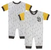 OUTERSTUFF INFANT FANATICS BRANDED WHITE SAN DIEGO PADRES LOGO BEST SERIES FULL-SNAP JUMPER