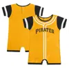 OUTERSTUFF INFANT GOLD PITTSBURGH PIRATES FAST PITCH ROMPER