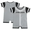 OUTERSTUFF INFANT GRAY CHICAGO WHITE SOX FAST PITCH ROMPER