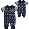 Outerstuff Infant  Navy New York Yankees Full-snap Coverall Bodysuit In Blue