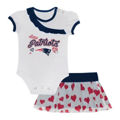 Outerstuff Kids'  Infant  New England Patriots Love My Team Bodysuit & Skirt Set In Red
