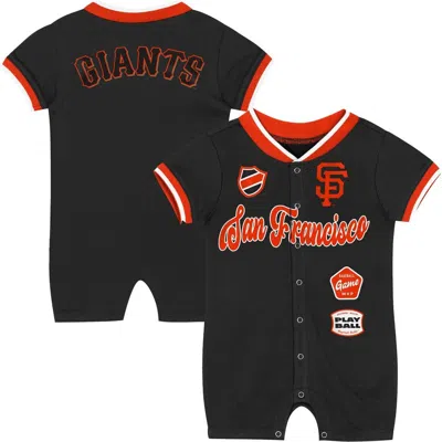 Outerstuff Kids' Infant  Black San Francisco Giants Pinch Coverall
