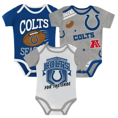 Outerstuff Kids' Infant  Indianapolis Colts First Round Pick 3-piece Creeper Set In Multi