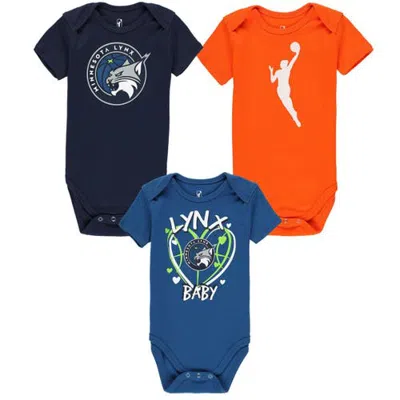 Outerstuff Kids' Infant   Minnesota Lynx Slide Home 3-piece Creeper Set In Multi