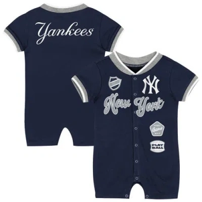 Outerstuff Kids' Infant  Navy New York Yankees Pinch Coverall In Blue