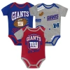 Outerstuff Infant  New York Giants First Round Pick 3-piece Creeper Set In Blue