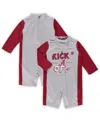 Outerstuff Infant Unisex Gray And Crimson Alabama Crimson Tide Wave Runner Wetsuit In Gray,crimson