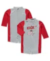 Outerstuff Infant Unisex Gray And Scarlet Ohio State Buckeyes Wave Runner Wetsuit In Gray,scarlet