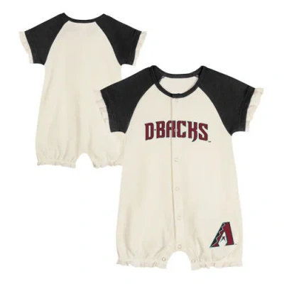 Outerstuff Kids'  Infant  White Arizona Diamondbacks Slide Run Raglan Coveralls