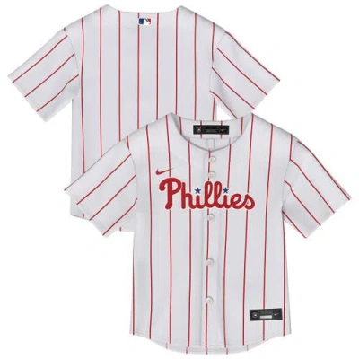 Outerstuff Kids'  Infant White Philadelphia Phillies Home Replica Jersey In Neutral