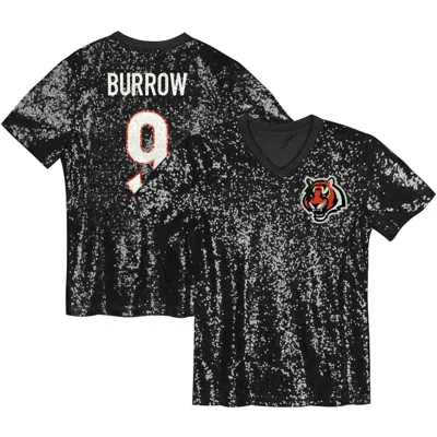 Outerstuff Joe Burrow Black Cincinnati Bengals Player Name & Number V-neck Fashion Jersey